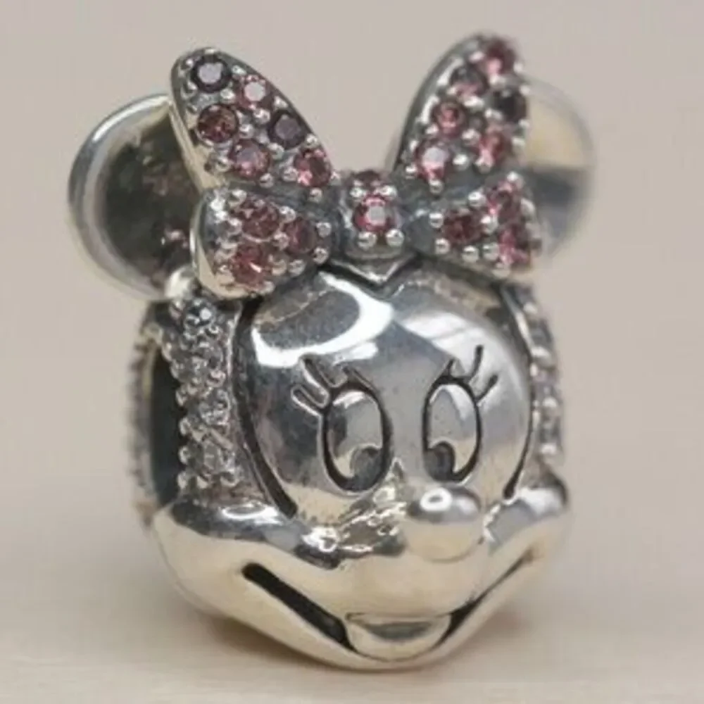 Pandora Minnie Mouse Charm with Pink Bow